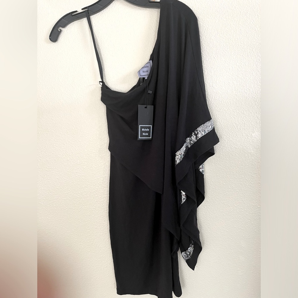 Michelle Nicole one shoulder cocktail dress Size S